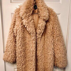 Wild Fable Blush Pink Teddy Coat — Size L — Cozy Soft Girl Winter